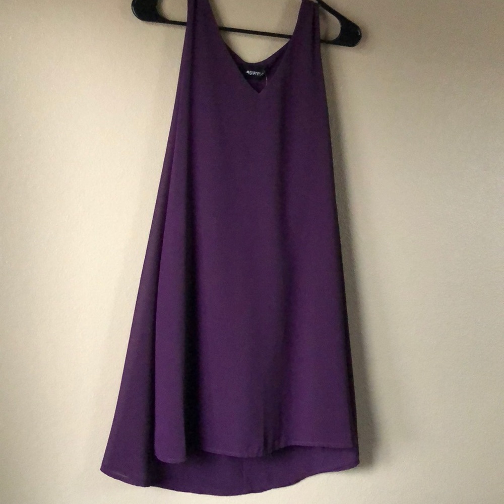 4S Purple Cape Dress